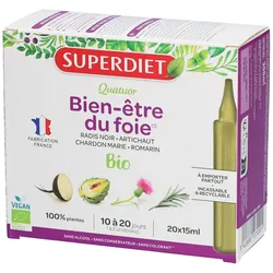 Superdiet Quatuor Bio Leber - Schwarzer Rettich, Artischocke, Distel, Rosmarin