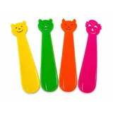 TelMo Schuhlöffel 4er Pack Schuhanzieher Schuhlöffel ideal für Kinder 18cm
