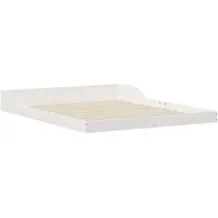 VidaXL Bettgestell Weiß 150 x 200 cm Massivholz Kiefer