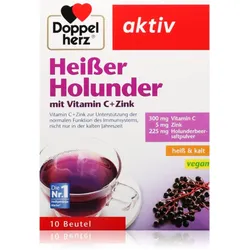 Doppelherz Aktiv heiße Granulat zur Unterstützung des Immunsystems Geschmack Elderberry 10 St.