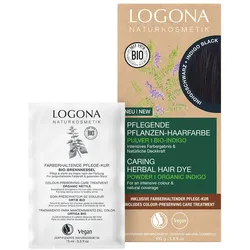 LOGONA Pflanzen-Haarfarbe Pulver Indigo Schwarz 100 ml