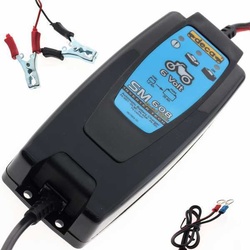 Deca SM 608 - Automatisches Akkuladegerät - 6V - Batterien für Autos und Motorräder bis zu 35Ah