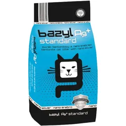 BAZYL Ag+ Standard 10 l Bentonit-Katzenstreu mit Nanosilber