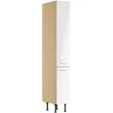 kochstation Apothekerschrank KS-Lucy 30 x 58,1 x 211,8 cm Weiß
