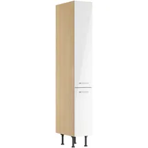 kochstation Apothekerschrank KS-Lucy 30 x 58,1 x 211,8 cm Weiß
