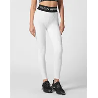 Plein Sport Damen, Tight Push Up Leggins, weiß M
