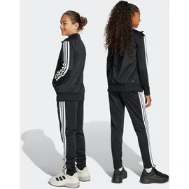 adidas Unisex Kids ESSENTIALS CLIMACOOL STRIPES TRACKSUIT, black/white, 13-14 Years