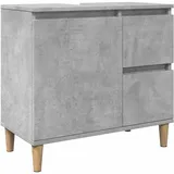 vidaXL Waschbeckenunterschrank 65 x 60 x 33 cm Grau