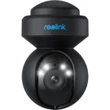 Reolink E1 Outdoor Schwarz 5MP PTZ 2.4/5G WLAN IP Überwachungskamera, Außenbereich,Personen- & Autoerkennung Farbige Nachtsicht,Auto-Tracking,Zoom