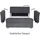 die planbar Schlafsofa DIE PLANBAR "MP-PD19021", grau (anthrazit), B:196cm H:90cm T:100cm, 100% Polyester, Sofas, Schlafsofa, mit Längsschläferfunktion 140x210 cm
