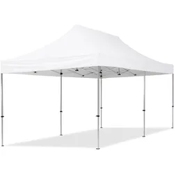 TOOLPORT  3x6m Aluminium Faltpavillon, ohne Seitenteile, weiß - (59032)