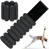 ouhos Verstellbare Handgelenkgewichte Set 2 Stück, Gewichtsmanschetten für Fuß oder Handgelenk auf Bewegung Gehen Joggen Yoga Aerobic Pilates Gewicht Fitness Armband (schwarz, 2 * 0.5kg)