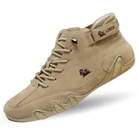 Knubbuf Mivoxa Schuhe Leder Herren, Barfuss Schuhe Damen, Barfuss Schuhes, BarfußSchuhe Herren, Leicht und Atmungsaktiv (Khaki, Erwachsene, 40, Numerisch, EU Schuhgrößensystem, M) - 40 EU