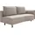 exxpo - sofa fashion Loungesofa EXXPO - SOFA FASHION "Ortis mit toller Kontrastnaht, Solitärmöbel, bequem, schmale Armlehne", beige, B:212cm H:93cm T:114cm, Sofas, Lounge-Sofa, Schlafsofa mit Bettfunktion und Bettkasten, komfortabler Federkern
