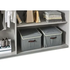 WIMEX Norderstedt 180 x 210 x 64 cm weiß/glas weiß/weiß