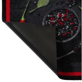MD Entree Küchenläufer Cook&Wash rot B/L: ca. 50x150 cm - Rot, Schwarz