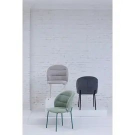 Tom Tailor HOME 4-Fußstuhl »LEAF CHAIR« (Set) 2 Stk.4-Fußgestell, Raffung in der Rückenlehne