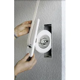 Schellenberg Einlasswickler Maxi, 26 cm inkl. Abdeckplatte weiß