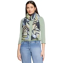 Betty Barclay Sommerschal mit Plissee Blau/Grün | Gr.: onesize