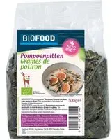 BIOFOOD Graines de courge bio 500 g