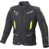 BÜSE Agadir Textiljacke wasserdicht - Schwarz/Neon-Gelb/Grau - 52