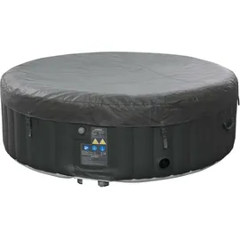 Arebos Whirlpool Ø208 cm x 68 cm Schwarz