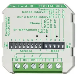 Schalk UP-Funk-Sender FS3 U4 4-Kanal 230V