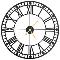 vidaXL Vintage Wanduhr 60,0 cm NA schwarz