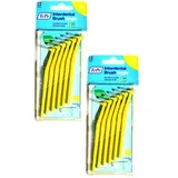 2x TePe Angle Interdentalbürsten in gelb 0,7mm 2x 6 Stück