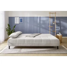 Jockenhöfer Schlafsofa JOCKENHÖFER GRUPPE "Til, B: 206 cm, Liegefl. 140x200 cm", beige (hellbeige), B:206cm T:98cm, Korpus: 95% Polyester, 5% Nylon;Kissen: 95% Polyester, 5% Nylon, Sofas, Schlafsofa, mit Bettfunktion & Bettkasten