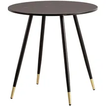 Wohnling Esszimmertisch 75 x 76 x 75 cm schwarz