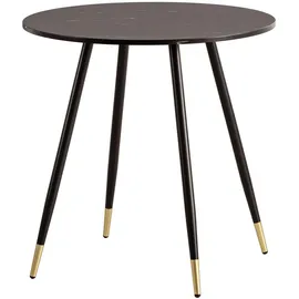 Wohnling Esszimmertisch 75 x 76 x 75 cm schwarz