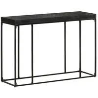 VidaXL Konsolentisch Schwarz 110x35x76 cm Massivholz Akazie und Mango