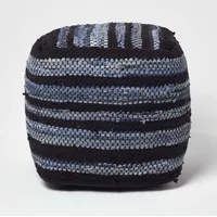 Homescapes Sitzwürfel Denim 40 x 40 x 40 cm Blau