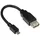 Good Connections Good Connections® USB 2.0 OTG (On-the-go) Adapterkabel für Smartphones, Tablets und Kameras - Stecker Micro B an Buchse A - USB 2.0 Standard, Datenübertragungsrate bis zu 480 Mbit/s - schwarz, 0,1 m