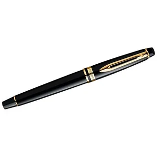 Waterman Füllfederhalter Füllhalter Expert F Lack schwarz G.C. Etui