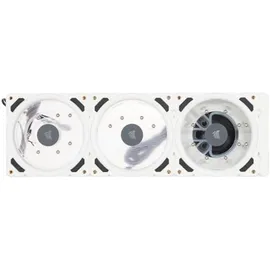 Corsair Hydro X Series XD7 RGB Pumpen-/Ausgleichsbehälter-Kombination (360-mm-Verteilerplattensystem, D5 PWM-Pumpe, 140-ml-Behälter, 36 Einzeln Ansteuerbare RGB-LEDs, Temperatursensor) Weiß