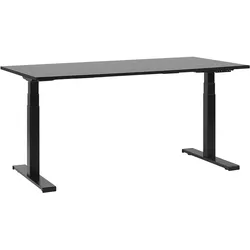 Schreibtisch schwarz 160 x 72 cm elektrisch höhenverstellbar DESTIN II