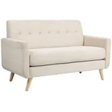 Homcom 2 Sitzer Sofa, mit Dickem Sitz- und Rückenkissen,