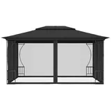 vidaXL Pavillon mit Netz 300x400x265 cm Anthrazit