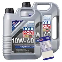 Liqui Moly 10 L MoS2 Leichtlauf 10W-40 + Ölwechsel-Anhänger