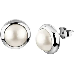 Nenalina Ohrstecker Mabe-Perle Klassisch 925 Silber OneSize Damen 