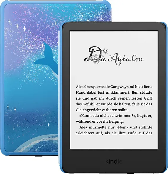 KINDLE - Der neue Kindle Kids Edition (2024) 16 GB E-Book-Reader Space Whale