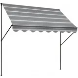 Angerer Klemmmarkise Exklusiv 400 cm grau/weiß
