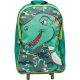 Dinosaurier Rolltasche Dinosaurier Koffer für Jungen, Kinder Trolley Handgepäck mit 2 Rädern, Praktischer Handgepäck für Kinder, Reisetasche, Geschenke für Jungen Dinosaurier Trolley HTUK®