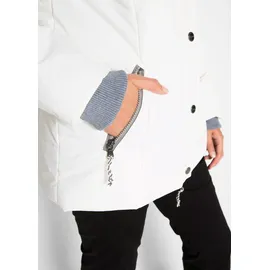 bonprix Winterjacke BONPRIX "Winterjacke in 2-in1 Optik", Damen, Gr. 50, weiß (wollweiß), Web, Obermaterial: 100% Polyester. Futter: 100% Polyester.