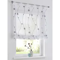 Kutti Raffrollo HEINE HOME Gr. 4, grau weiß), B:100cm H:140cm, Raffrollos,