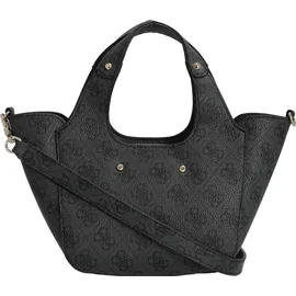 GUESS Calista 2 in 1 Mini Tote Coal Logo