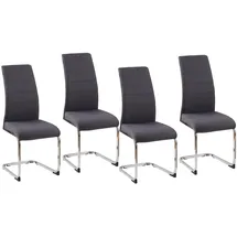 Hti-Living Schwingstuhl SallyC Polyester grau
