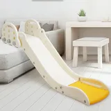 Arkyomi rutsche Indoor ab 1 2 3 4 5 Jahr,rutsche ohne Gestell kinderzimmer kinderrutsche Indoor,kleine rutsche Baby Slide,babyrutsche für Kleinkind,plastikrutsche kinderrutschbahn (Gelb)